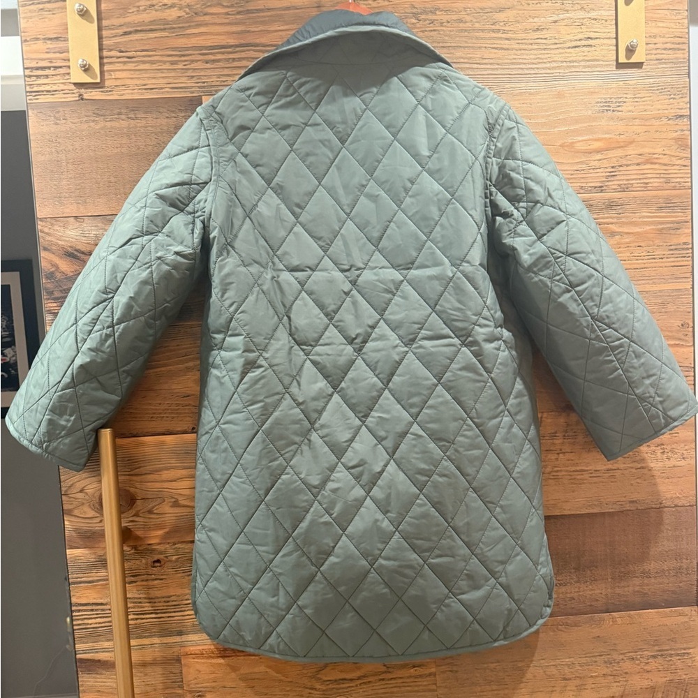 We ARE4 Quilted REVERSIBLE Utility Jacket - Green - Picture 7 of 10